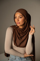 Rayon Crepe Shawl - Dark Shades