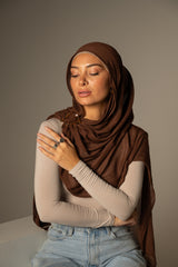 Rayon Crepe Shawl - Dark Shades