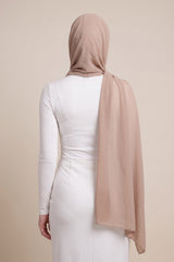 Chiffon Shawl - Shades of Dark Nude