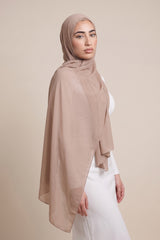 Chiffon Shawl - Shades of Dark Nude