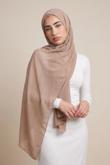Chiffon Shawl - Shades of Dark Nude