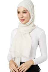 Modelle Crinkled Scarf - Shades of White