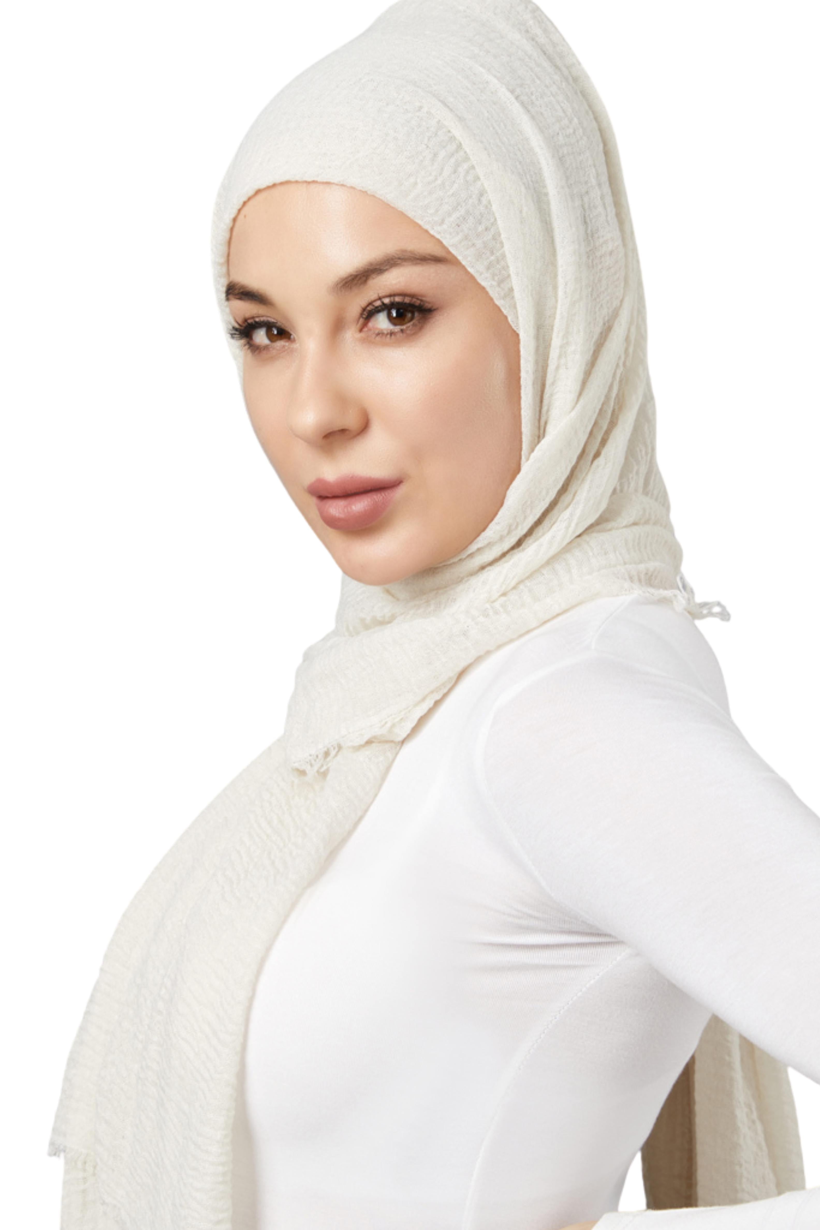 Modelle Crinkled Scarf - Shades of White