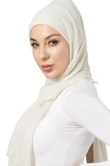 Modelle Crinkled Scarf - Shades of White