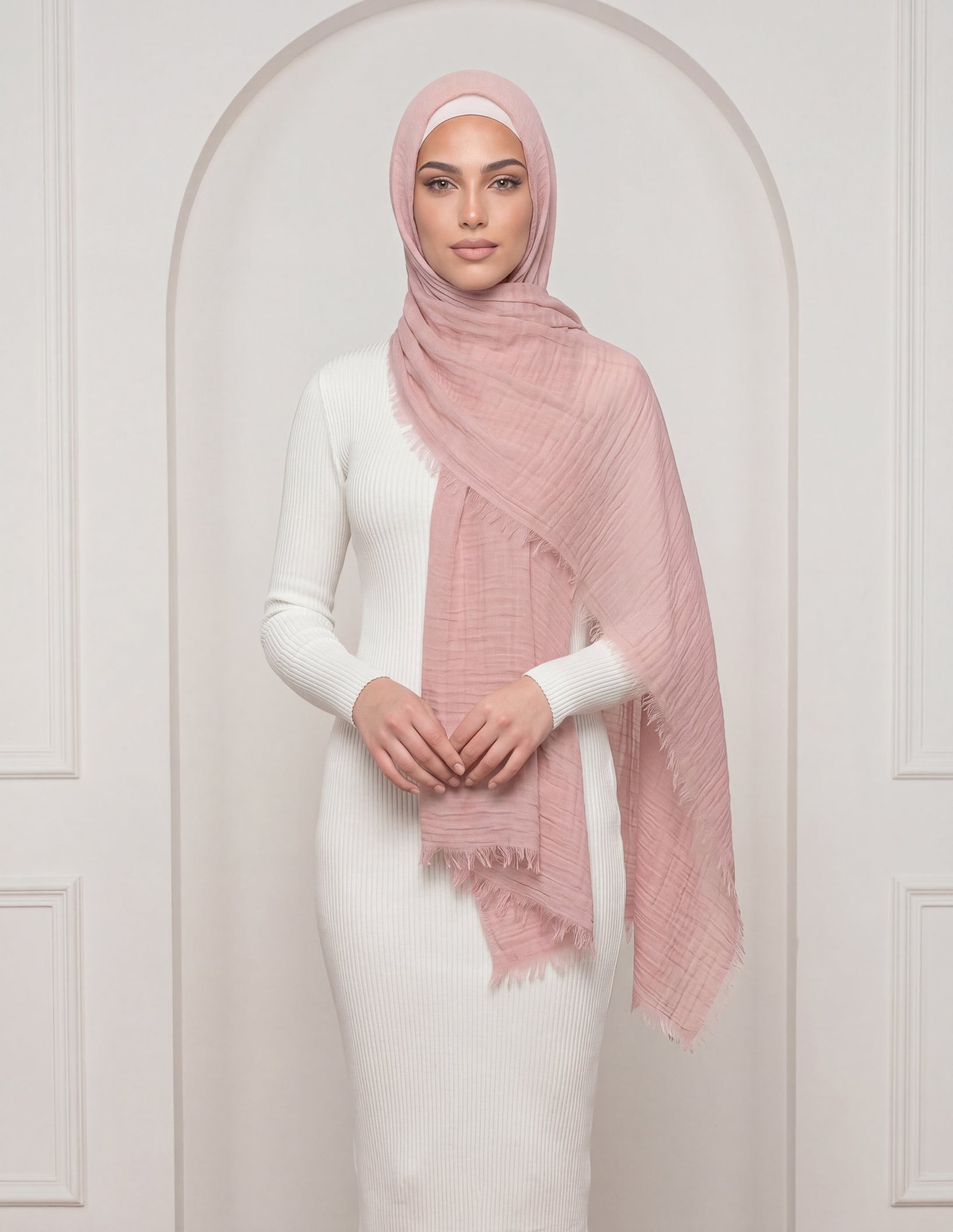 Modelle Crinkled Scarf - Shades of Pink