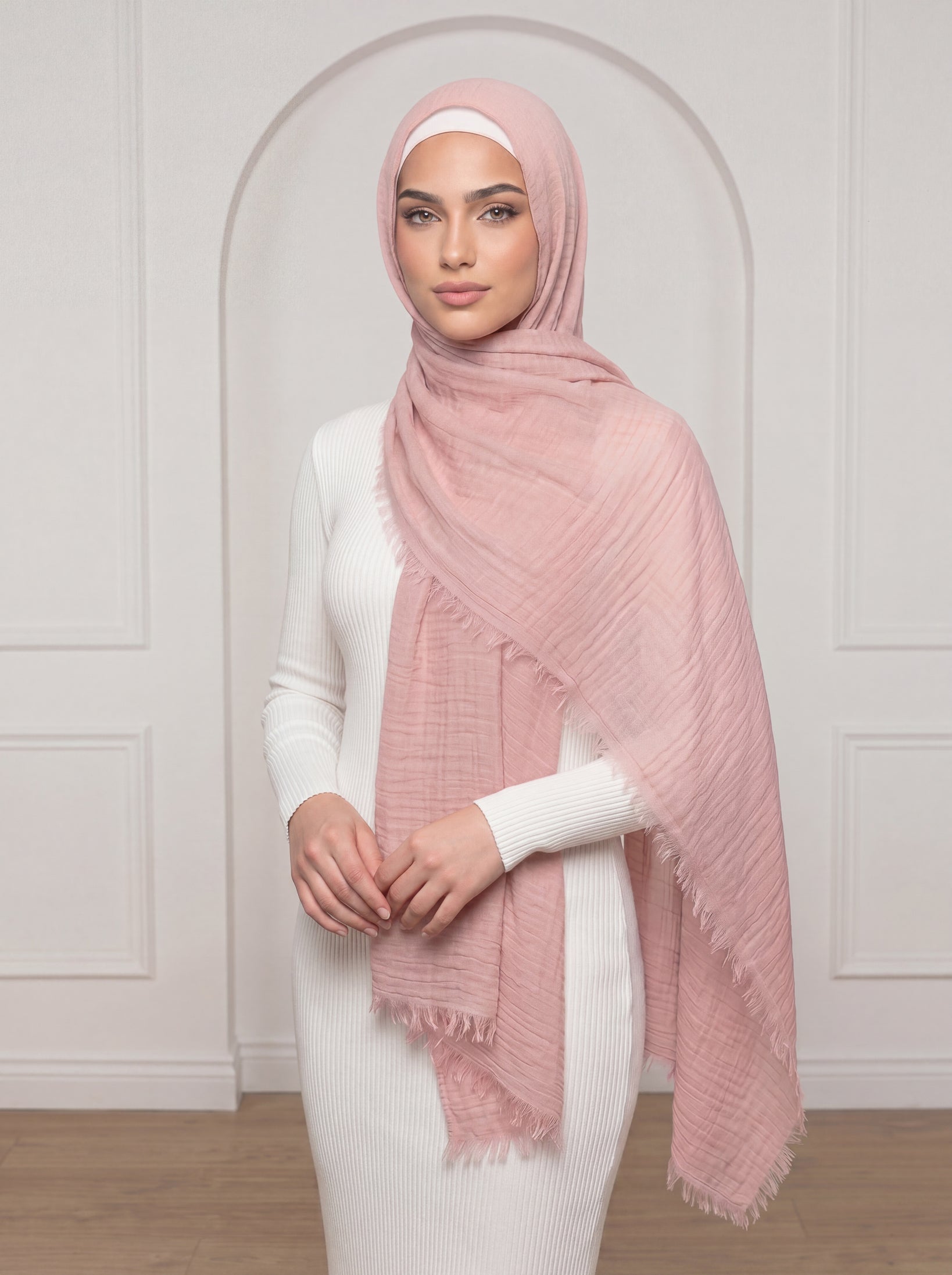 Modelle Crinkled Scarf - Shades of Pink