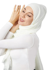 Modelle Crinkled Scarf - Shades of White