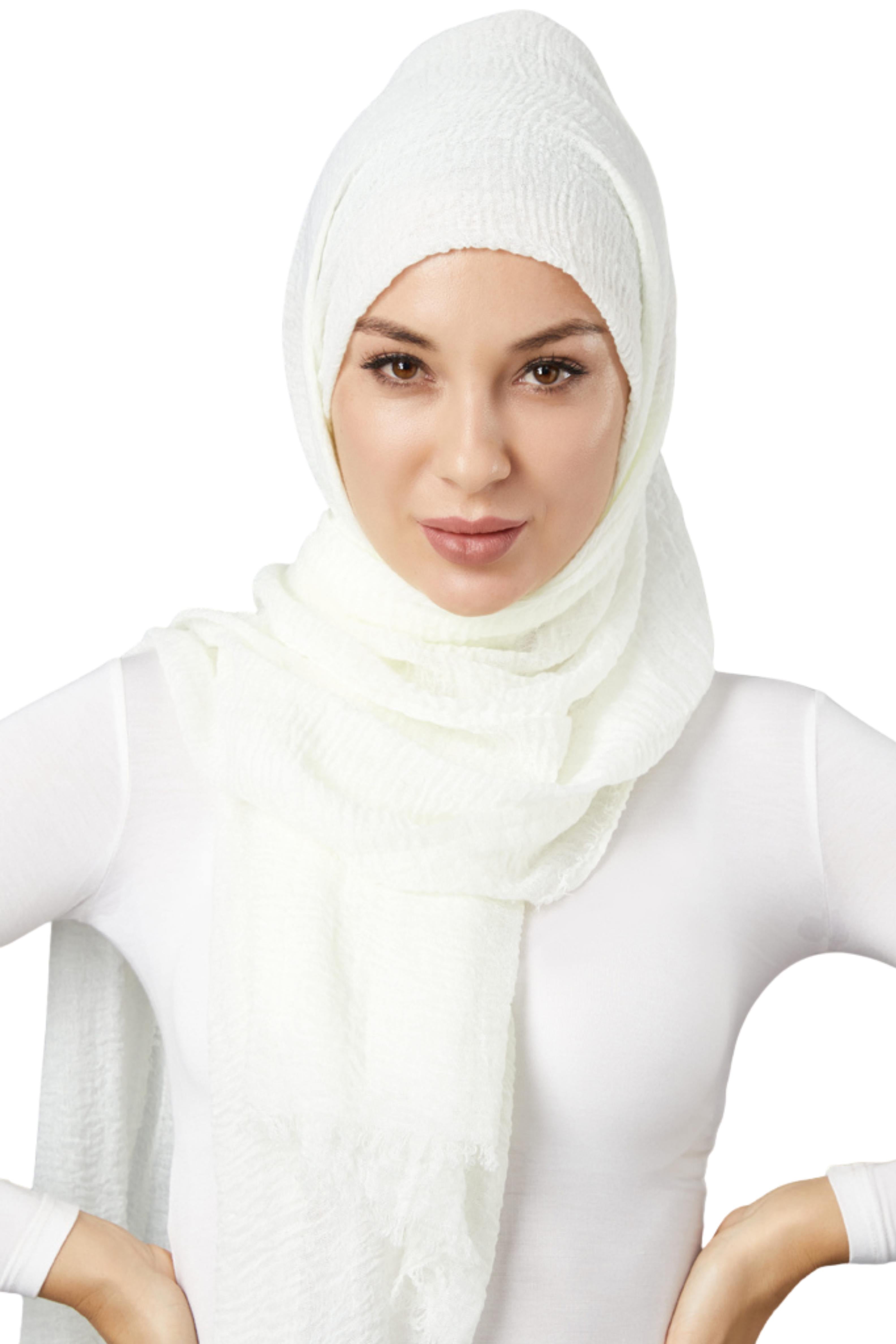 Modelle Crinkled Scarf - Shades of White