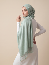 Modelle Twisted Scarves - Shades of Green