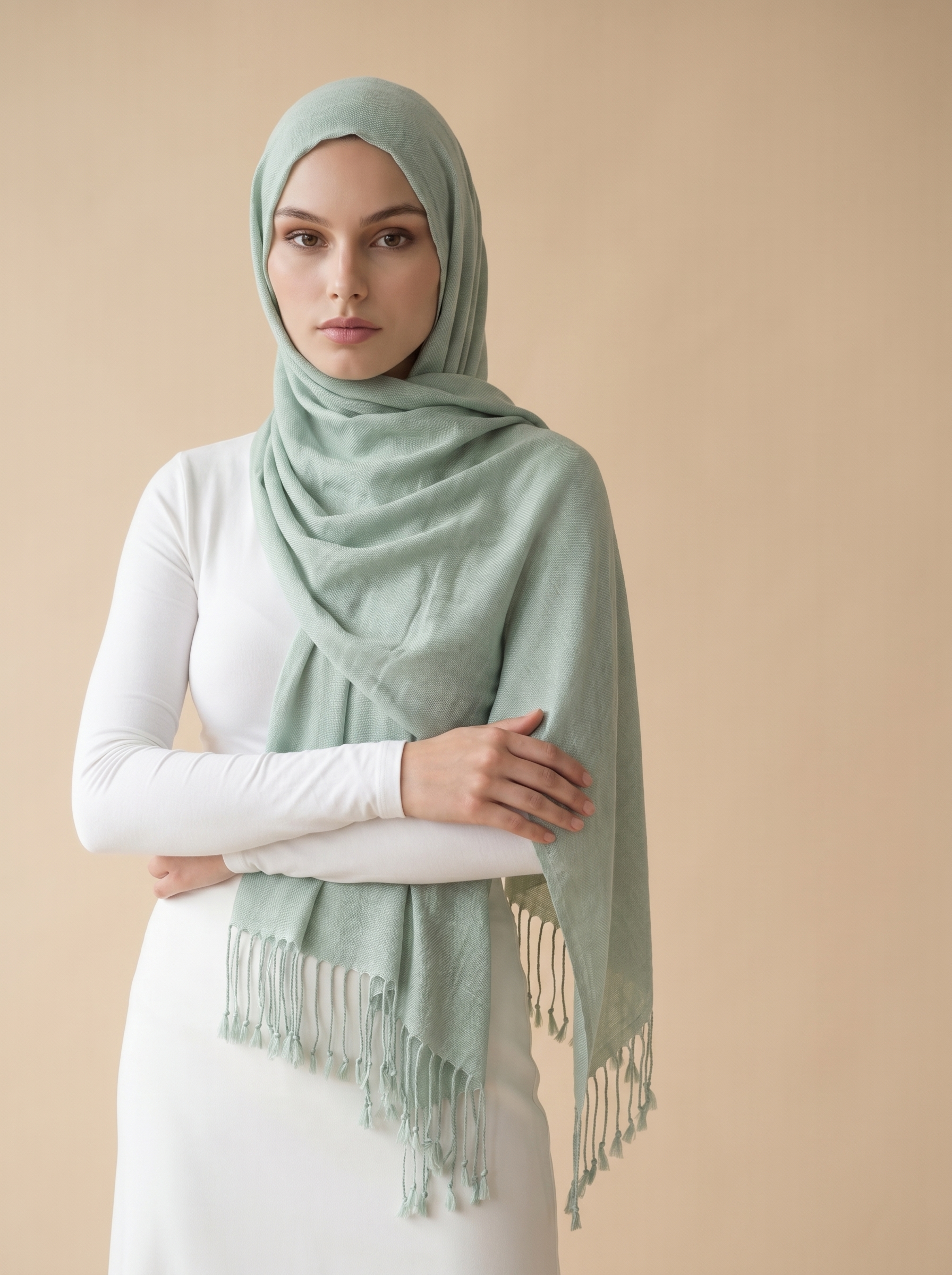 Modelle Twisted Scarves - Shades of Green