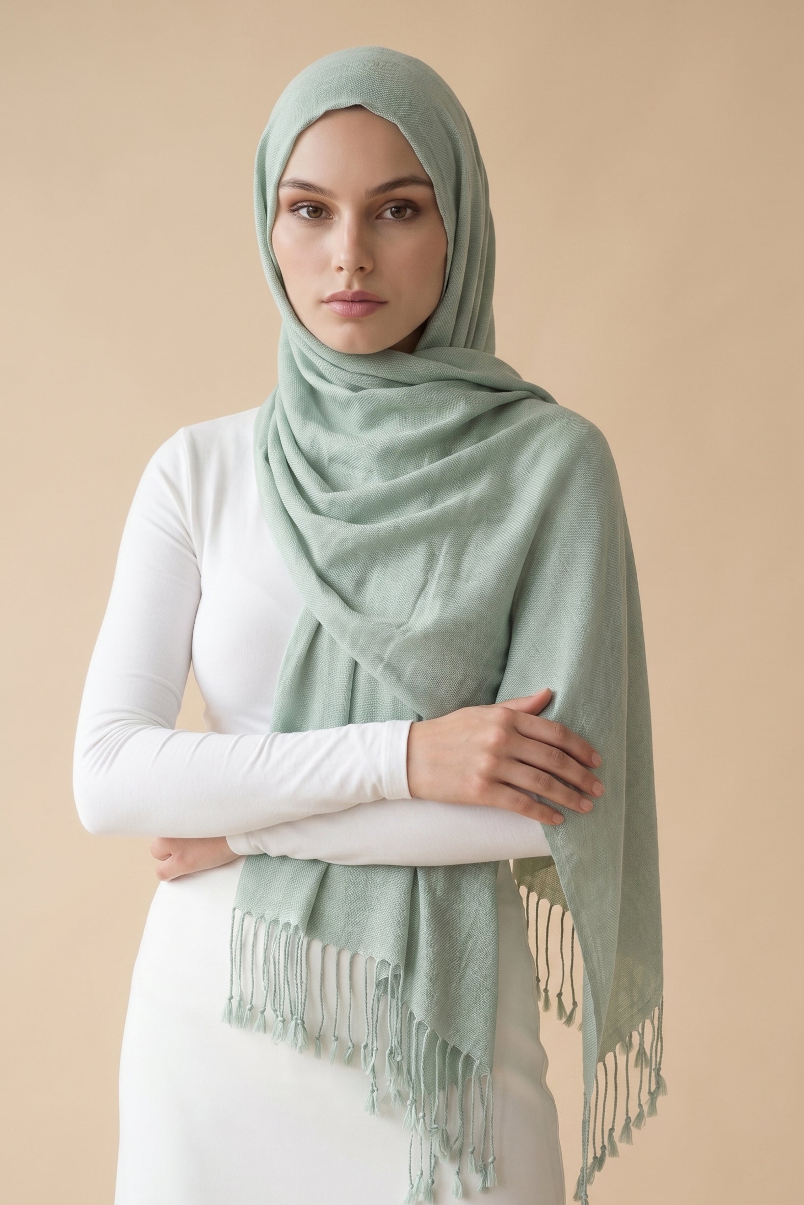 Modelle Twisted Scarves - Shades of Green