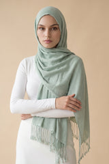 Modelle Twisted Scarves - Shades of Green