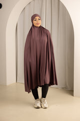 Tie Back Jilbab No Sleeves - Shades of Purple
