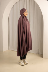 Tie Back Jilbab No Sleeves - Shades of Purple