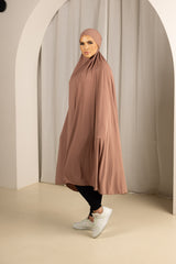 Tie Back Jilbab No Sleeves - Shades of Pink