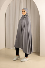 Tie Back Jilbab No Sleeves - Shades of Grey