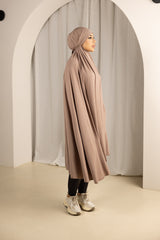 Tie Back Jilbab No Sleeves - Shades of Nude