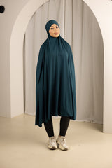 Tie Back Jilbab No Sleeves - Shades of Blue