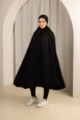 Tie Back Jilbab No Sleeves - Shades of Black