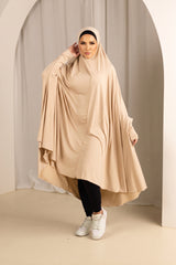 Sleeve Jilbab Smooth Fit - Shades of Nude