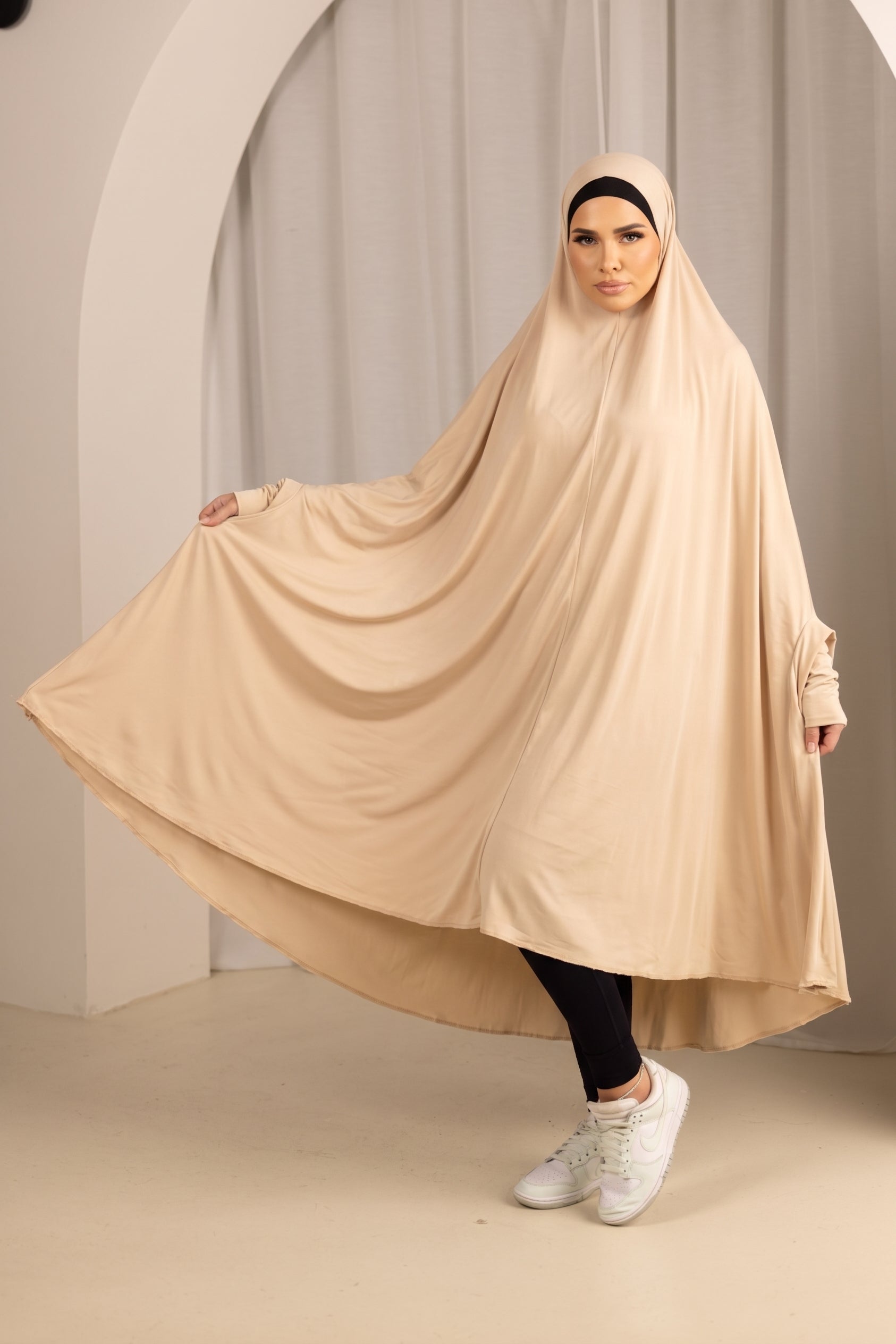 Sleeve Jilbab Smooth Fit - Shades of Nude