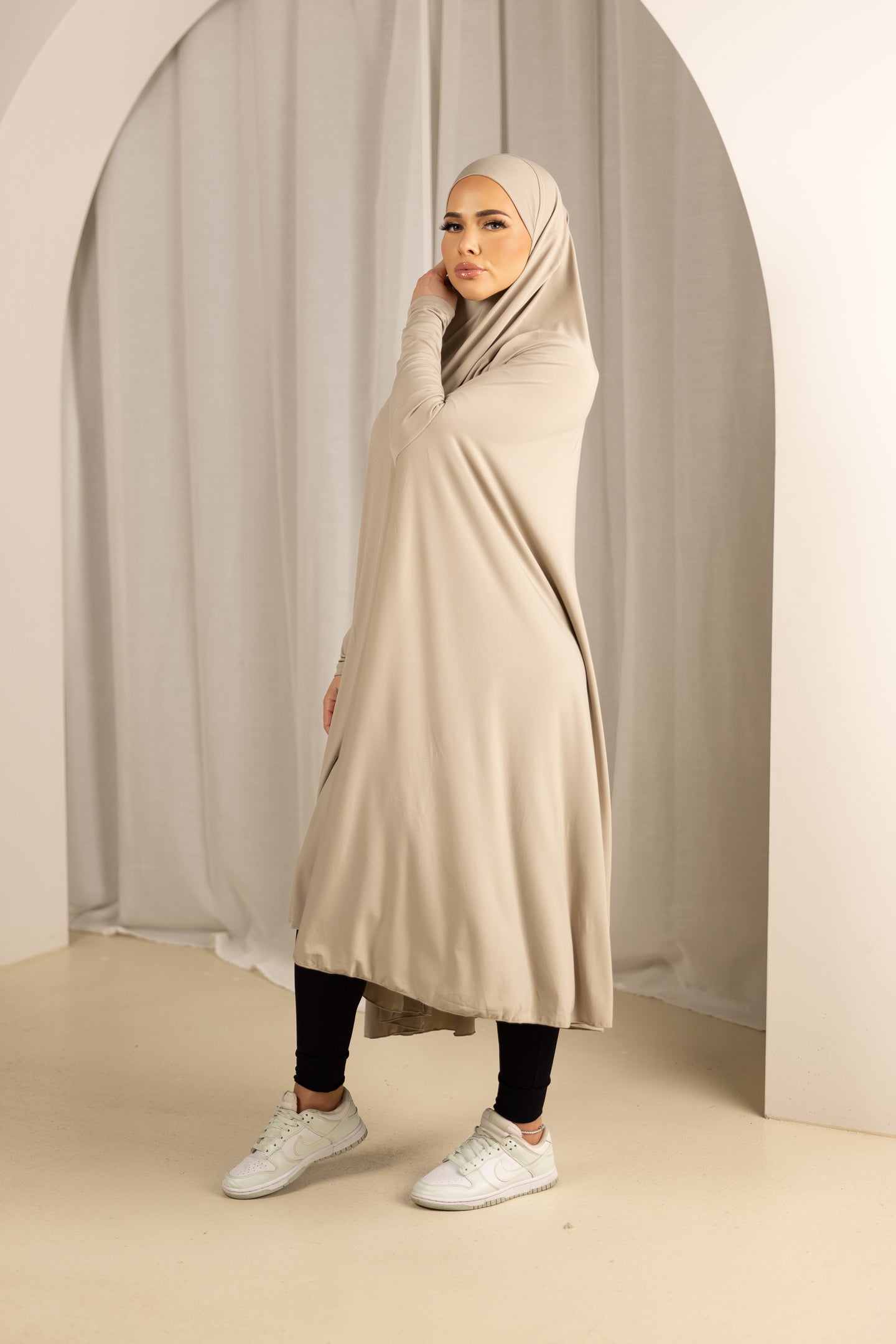 Premium Jersey Jilbab Nude main image 1