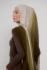 Ombre Modal Shawl - Shades of Green