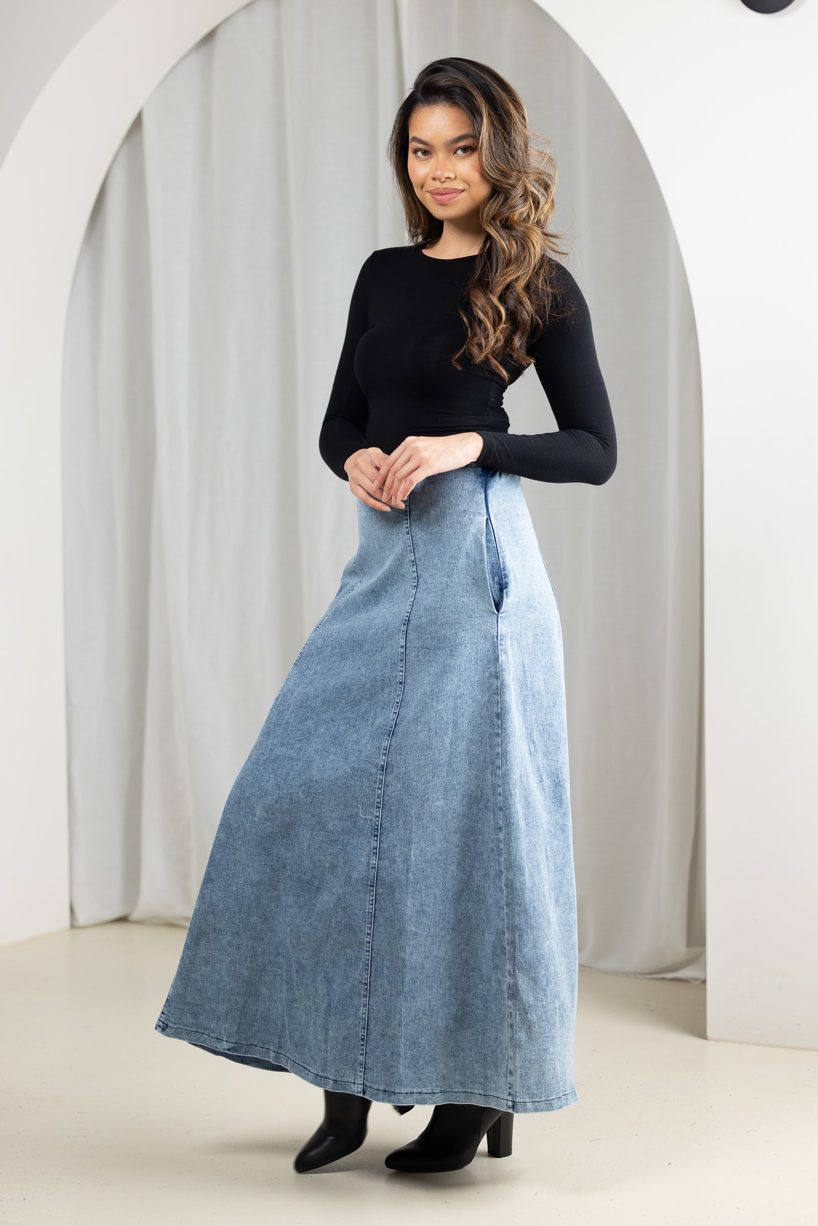 SK14909-LDNM-denim-skirt