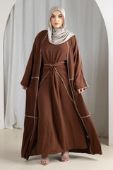 SM8627Chocolate-dress-skirt-cardigan-set