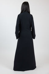 SM8633Black-dress-cardigan-set