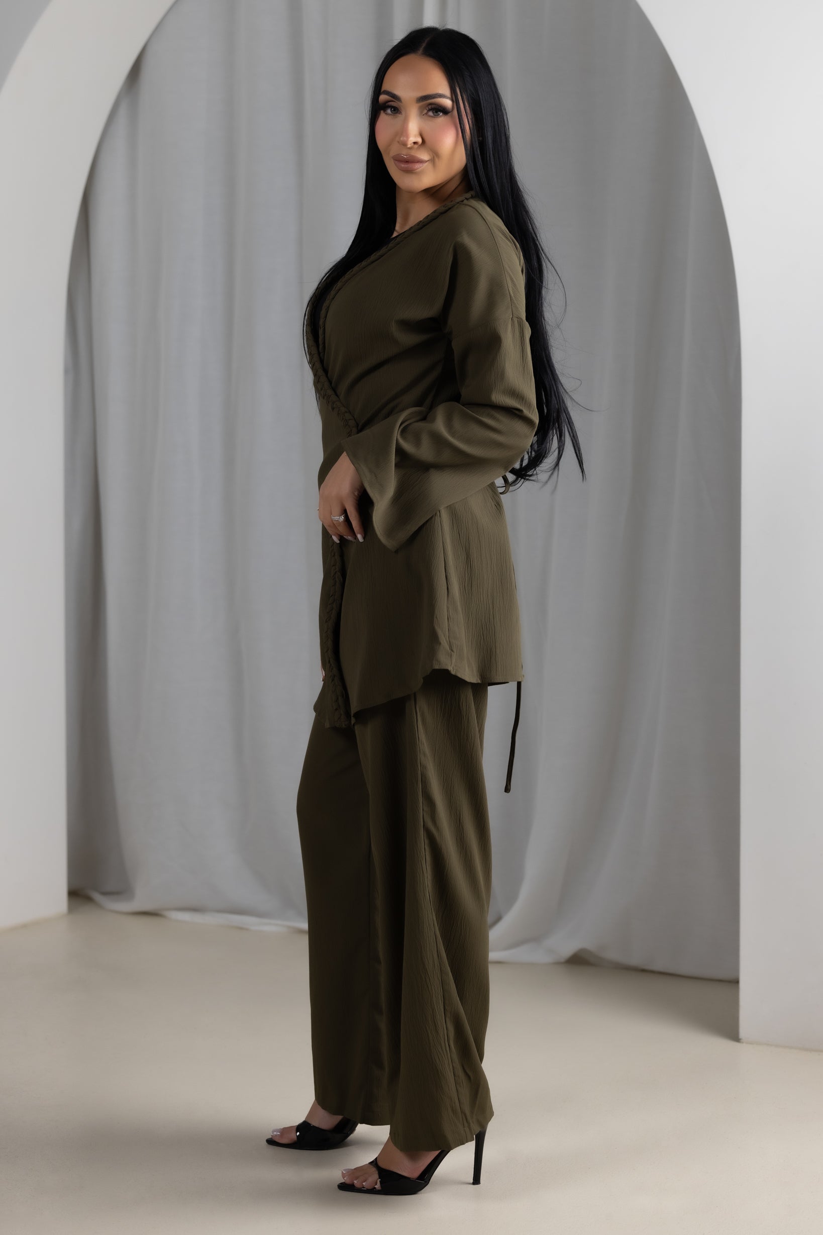 SM8932-1Khaki-top-pant-set