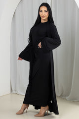 SM9026Black-dress-cardigan-set