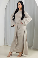 SM9026Stone-dress-cardigan-set