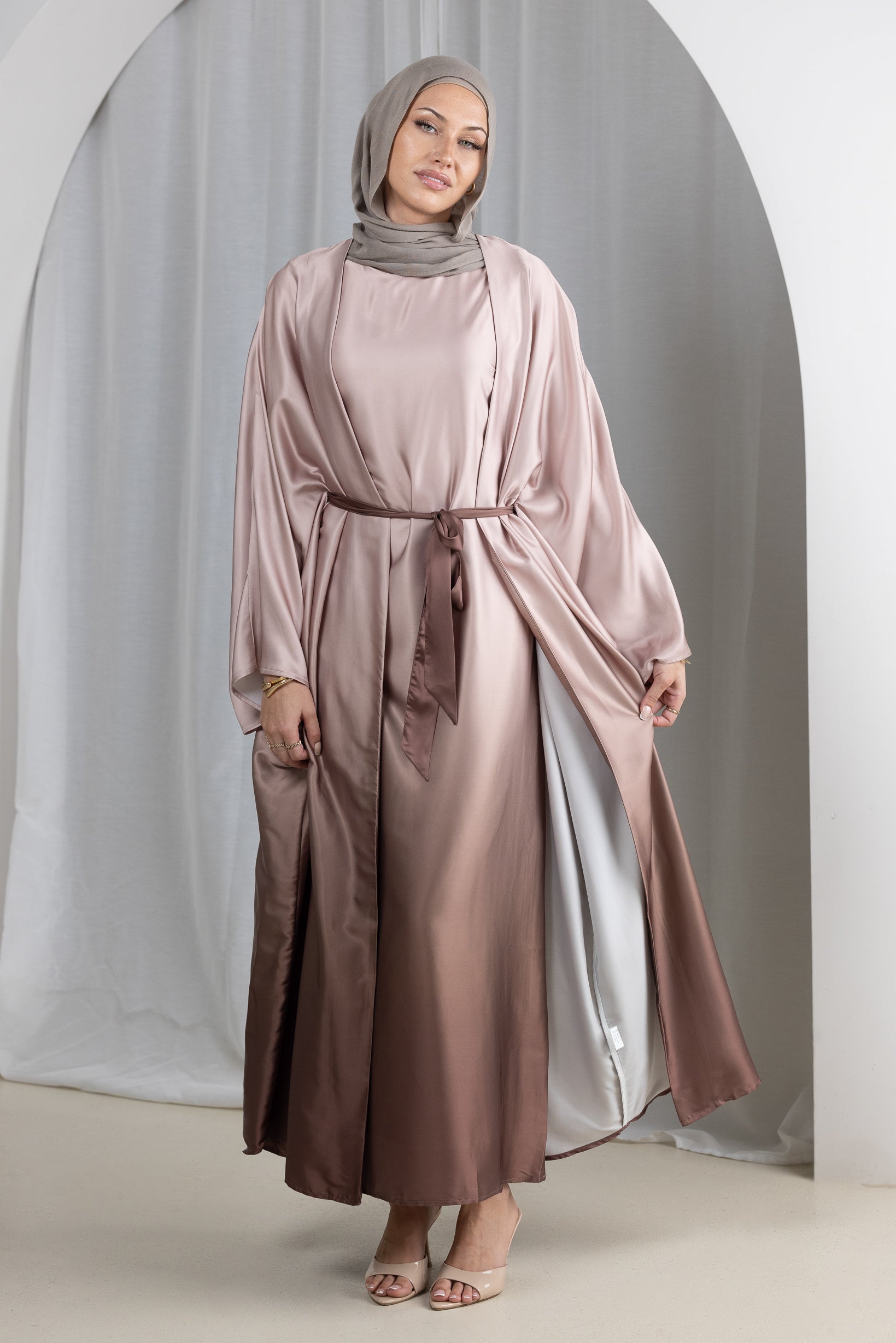 Areem Tie Dye Abaya Set