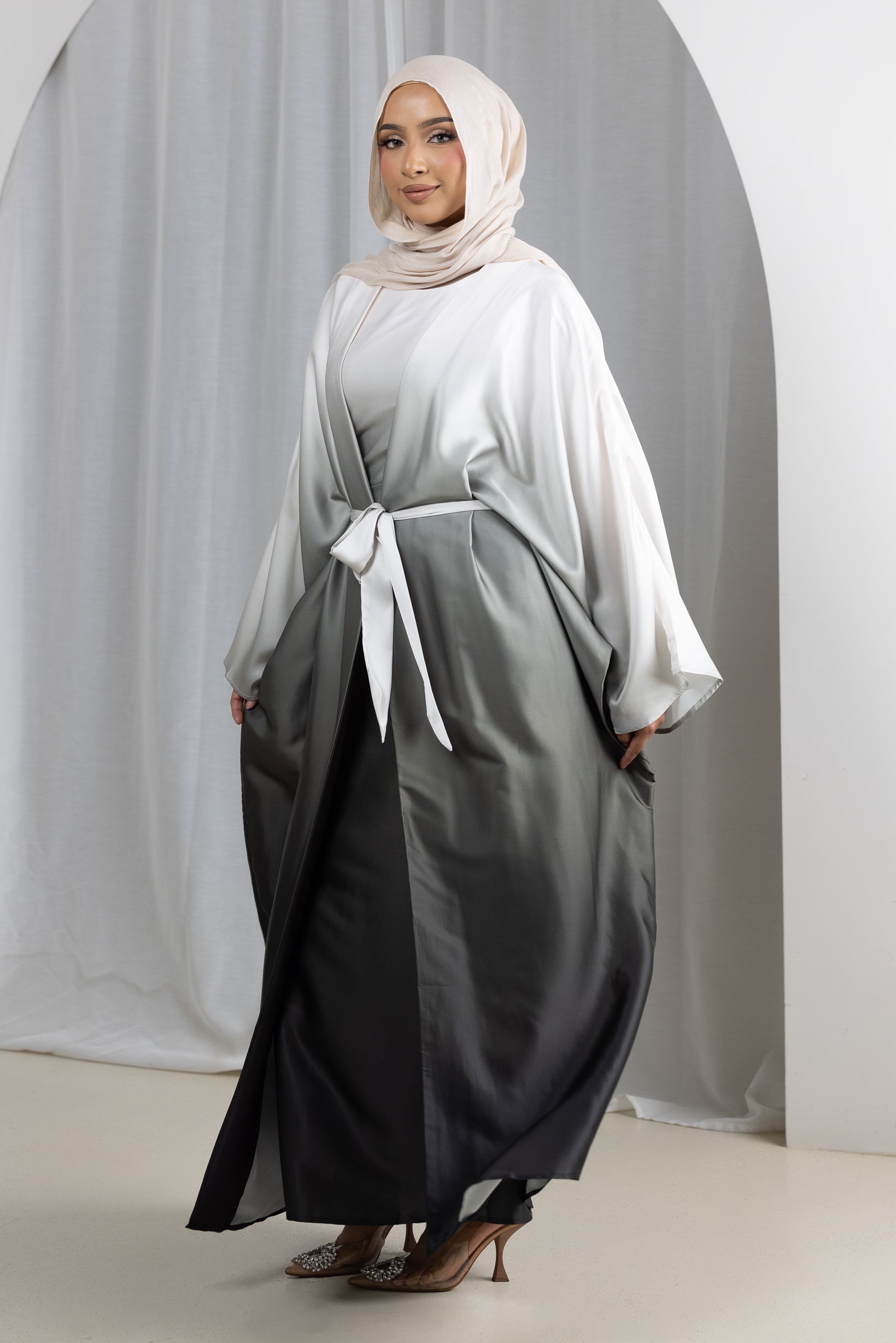 Areem Tie Dye Abaya Set