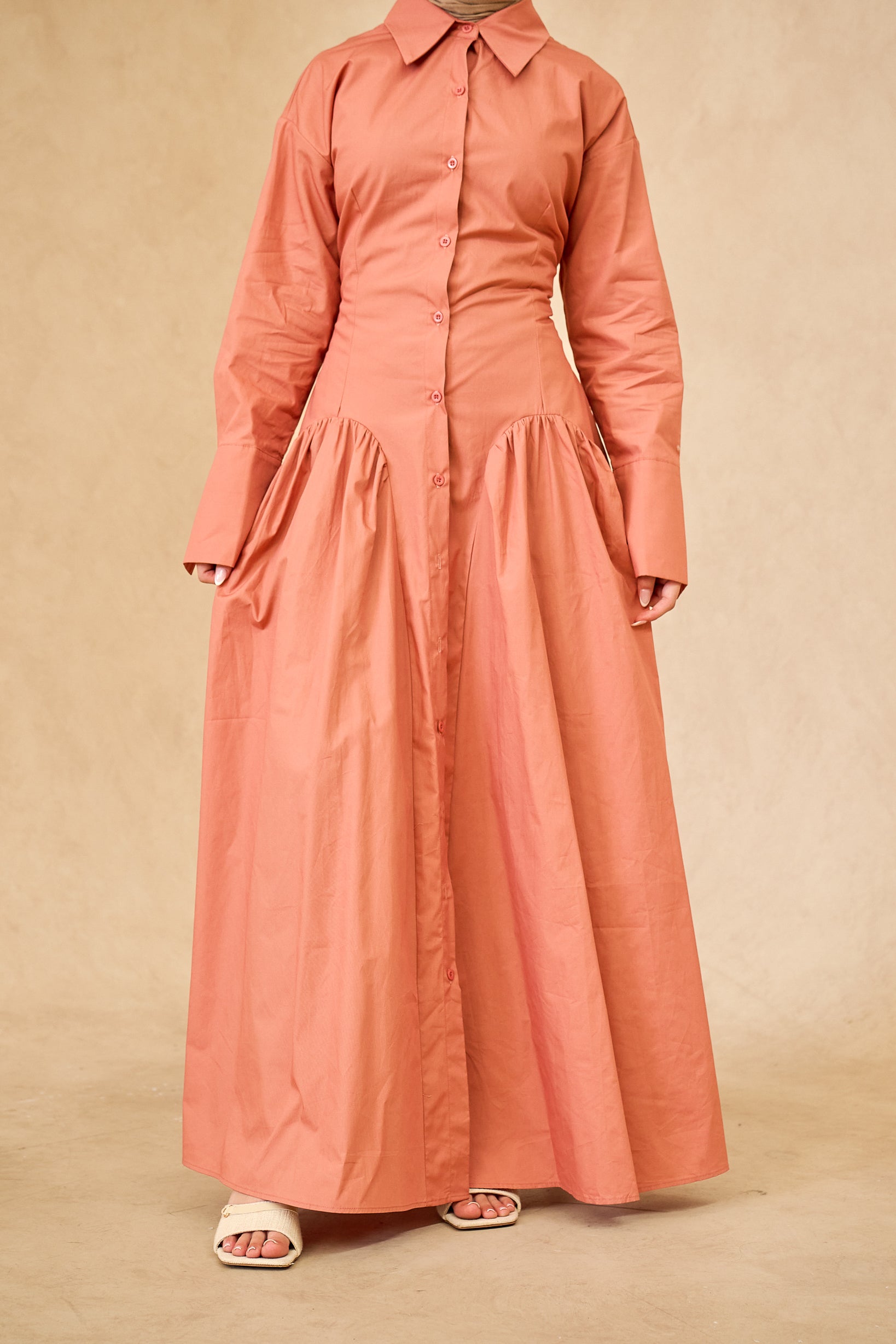 SS0066-BLU-shirt-maxi-dress