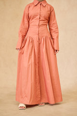 SS0066-BLU-shirt-maxi-dress