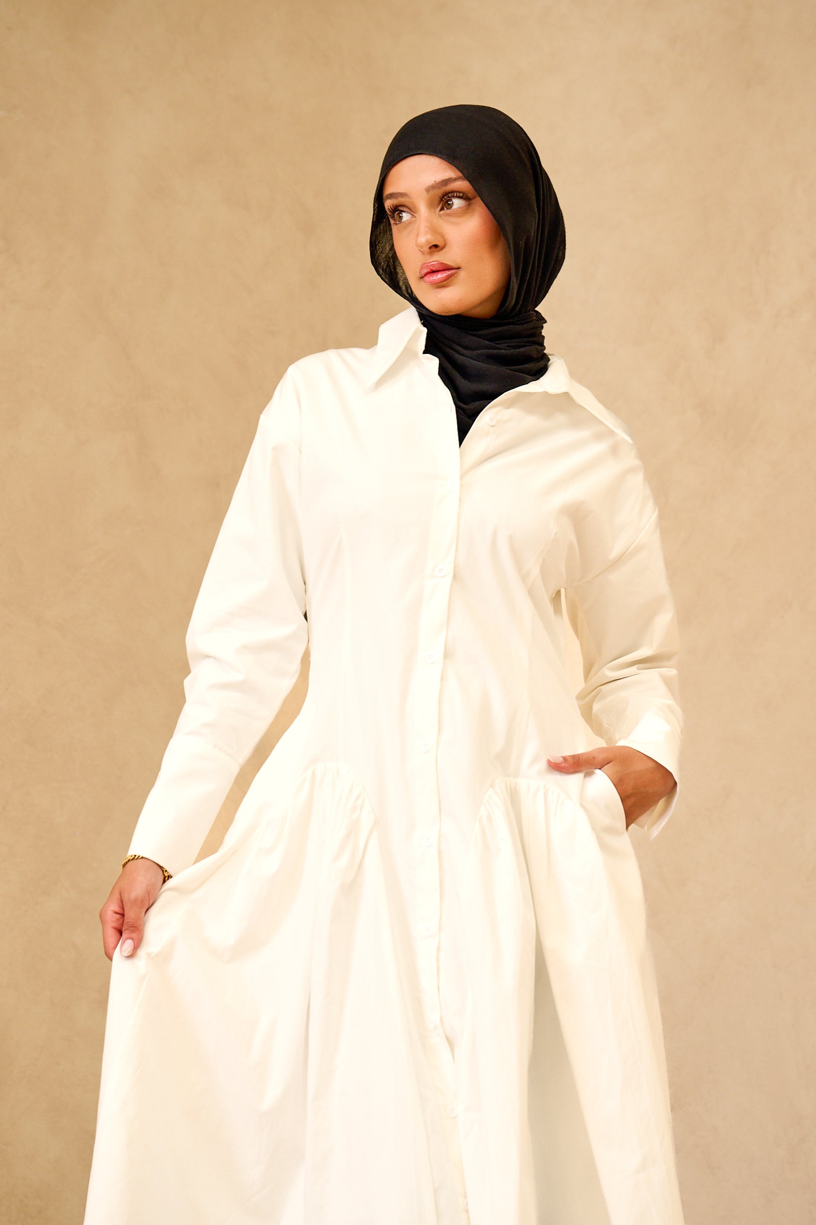 SS0066-WHI-shirt-maxi-dress