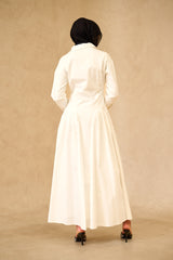 SS0066-WHI-shirt-maxi-dress