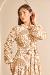 SS0132-BRO-botanical-dress