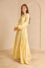 SS0132-YEL-botanical-dress