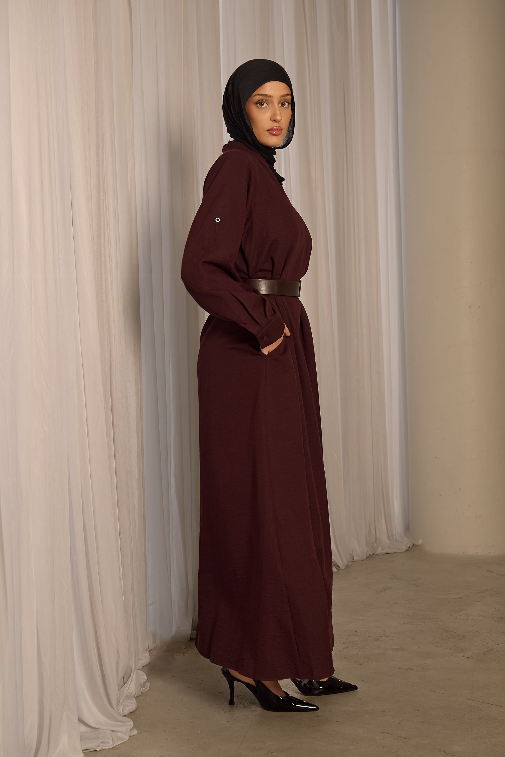 SS0153-Burgndy-Dress