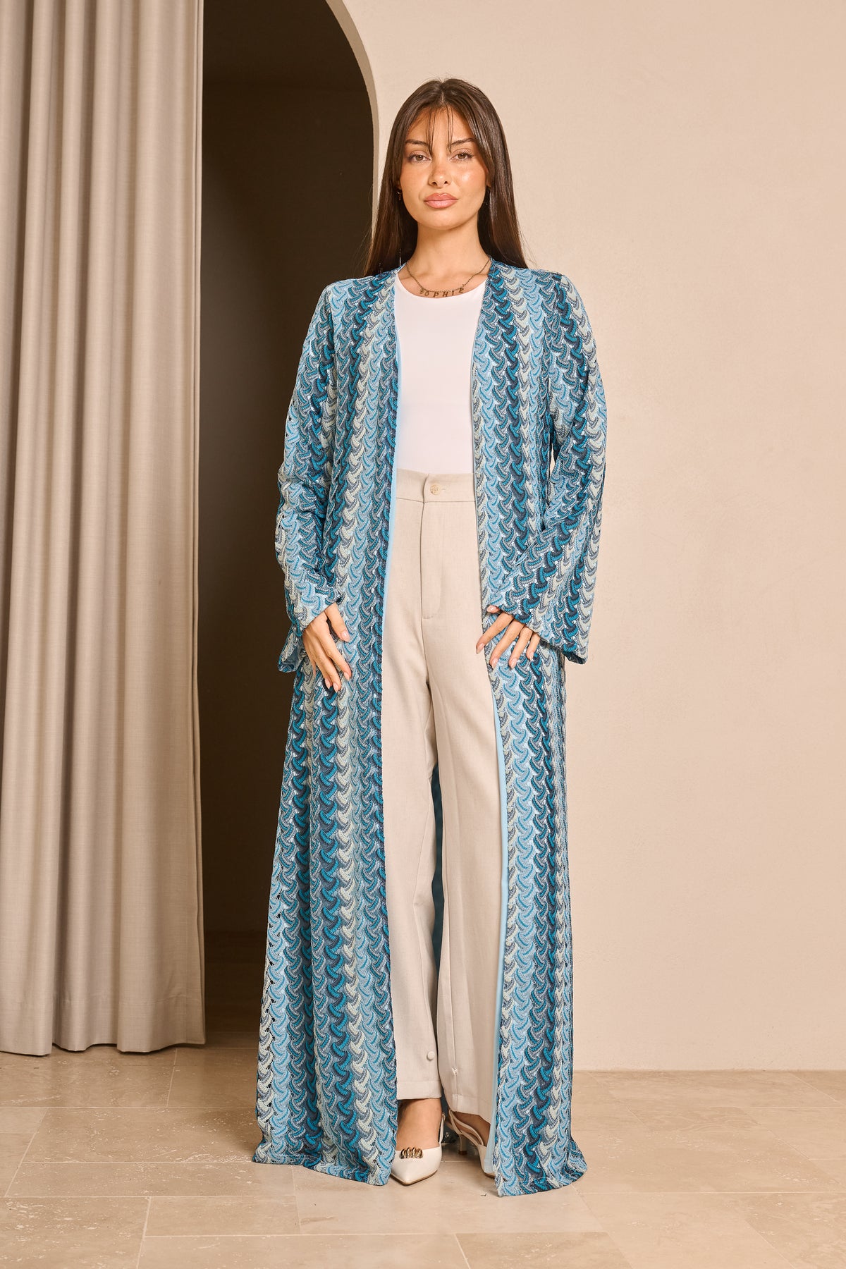 Èlan Chevron Muse Cardigan - Everyday Modest Cardigan for Women ...