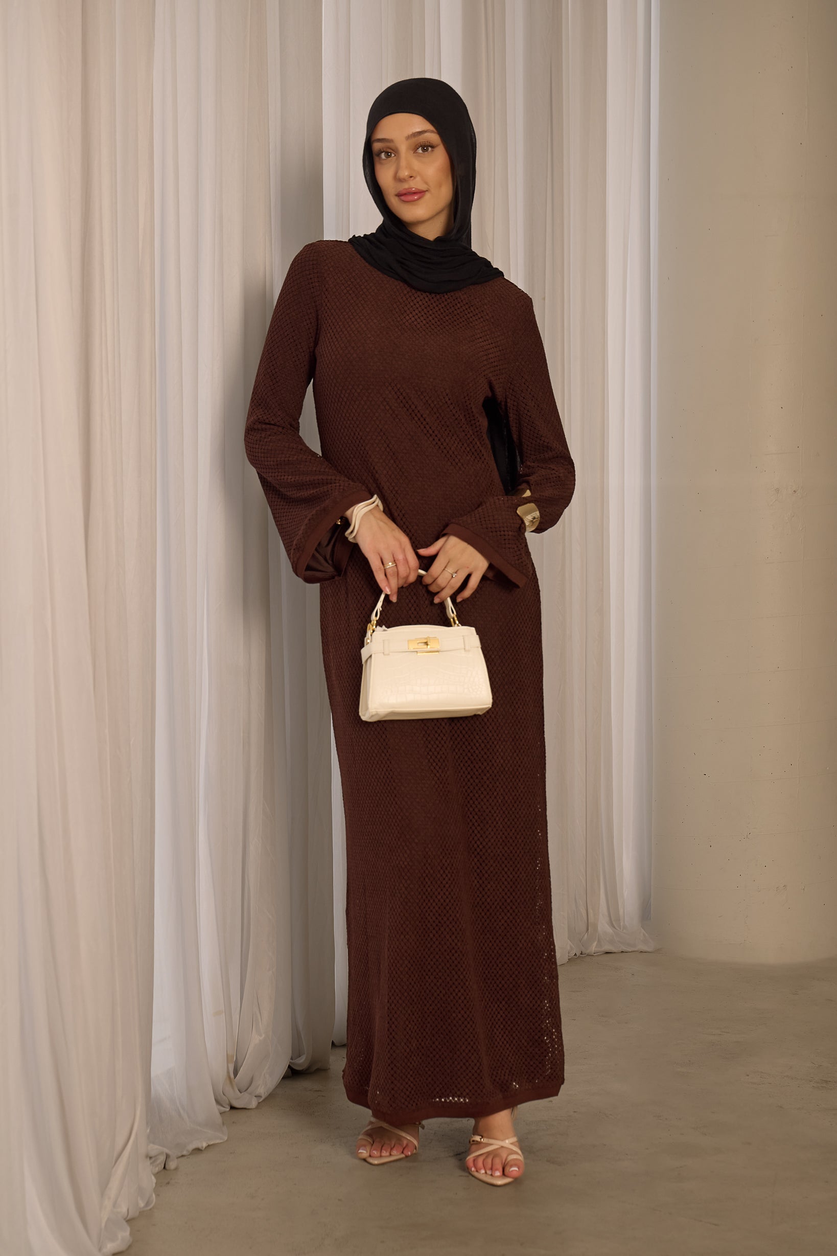 Pointelle Maxi Dress