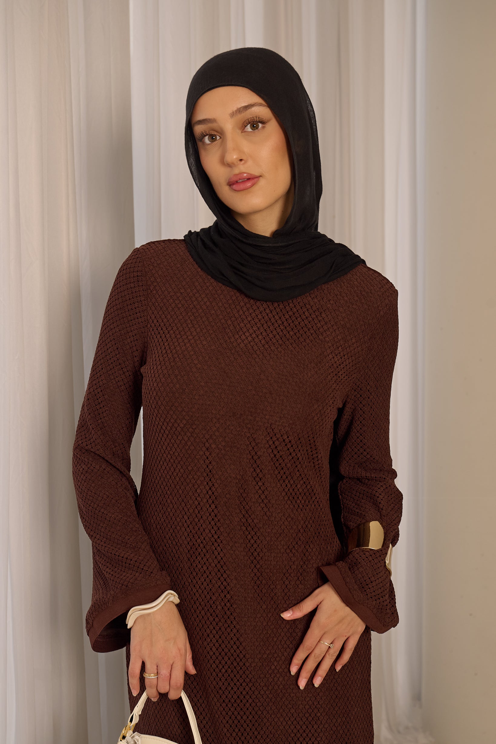 Pointelle Maxi Dress