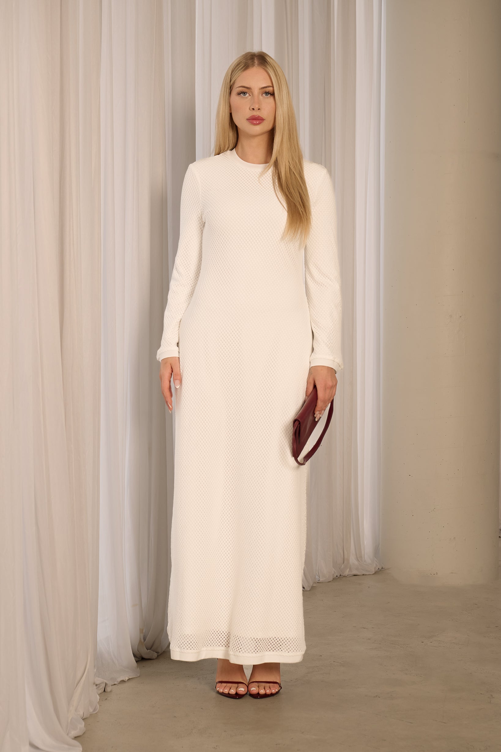 Pointelle Maxi Dress
