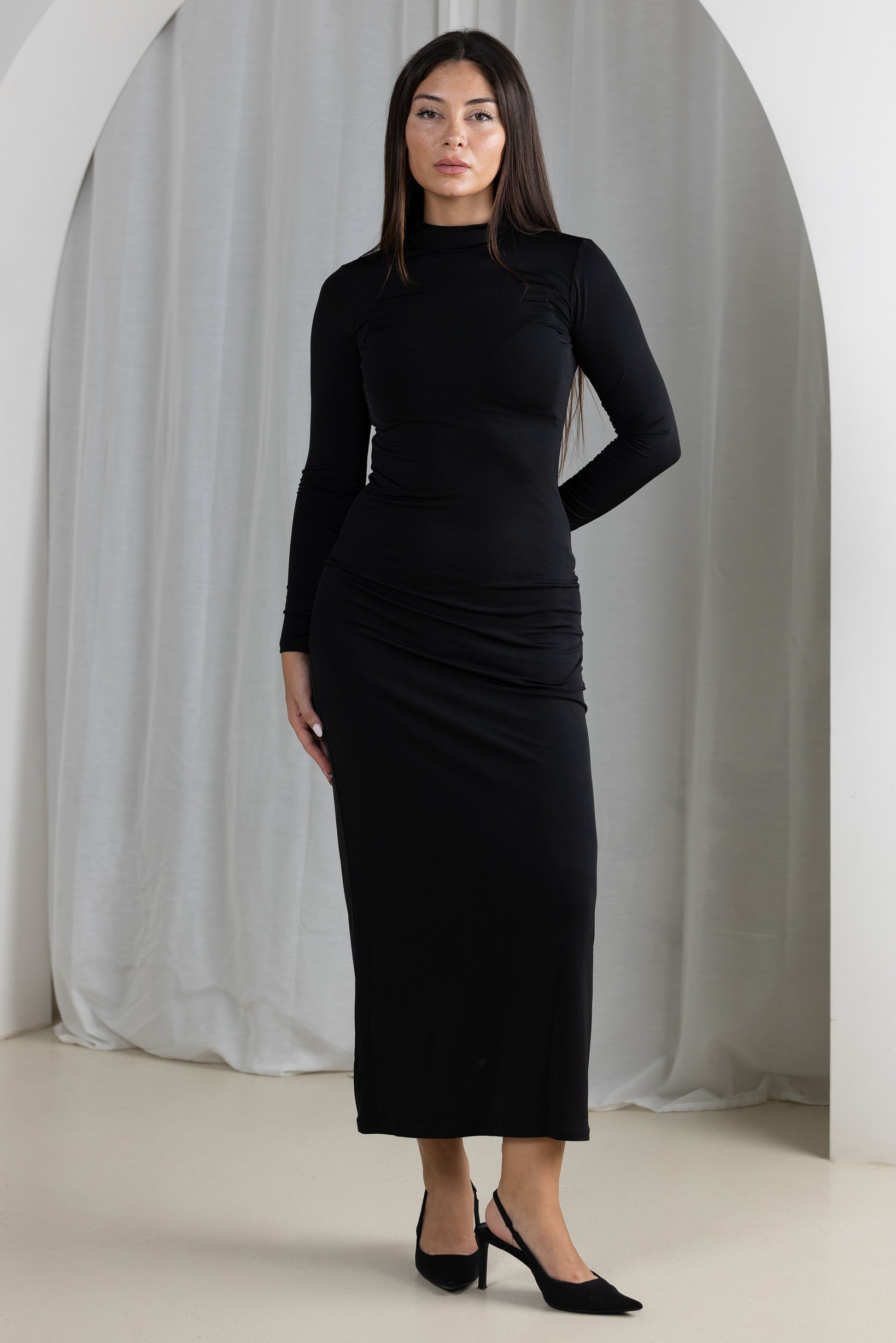 Dresses Online - Luxe Lycra Body Dress |Women's Modest Dresses - Modelle Dresses Online - Luxe Lycra Body Dress |Women's Modest Dresses - Modelle