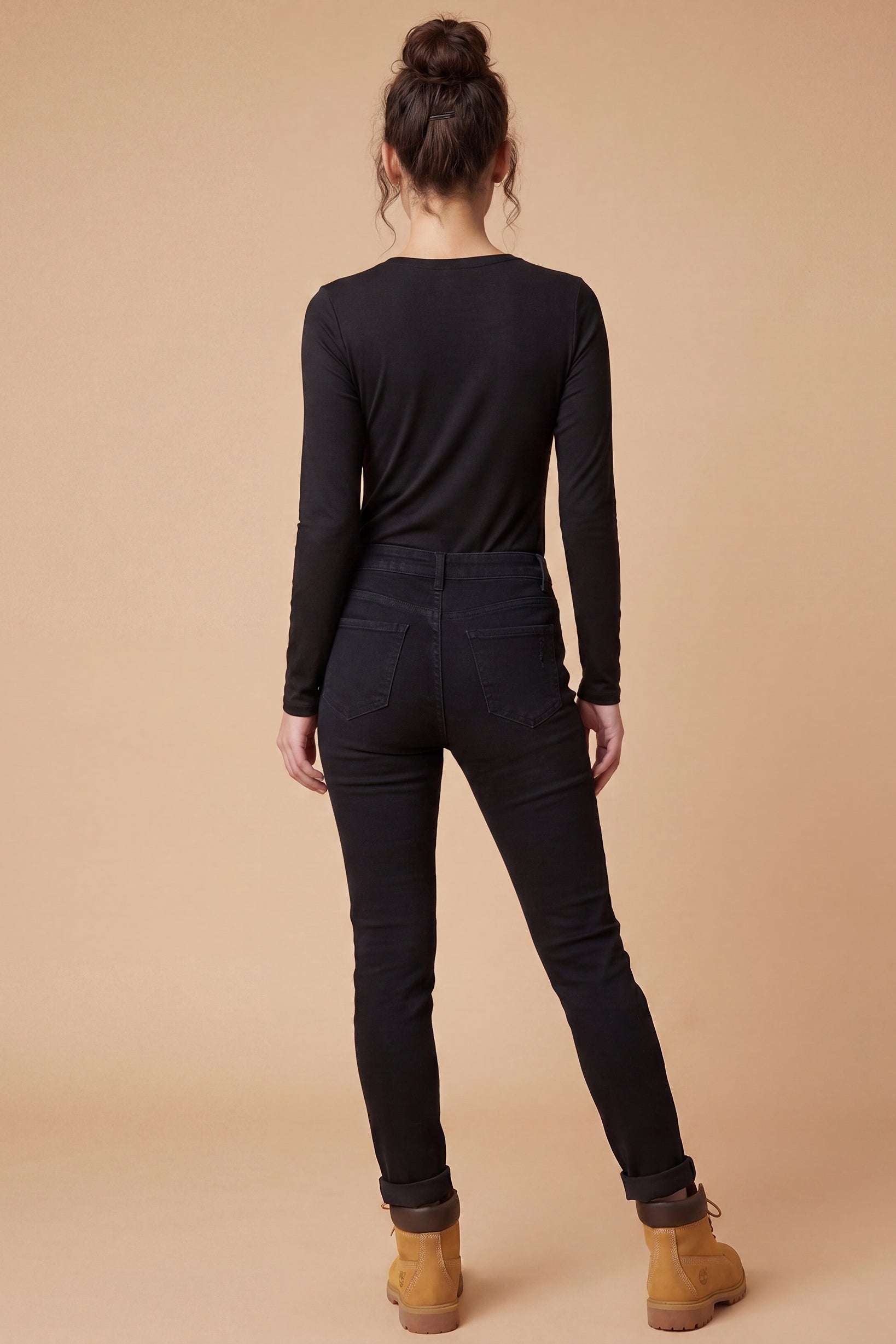 Round Neck Cotton Body Top - Dark Shades