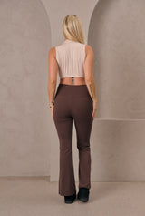 High Neck Sleeveless Crop Body Top