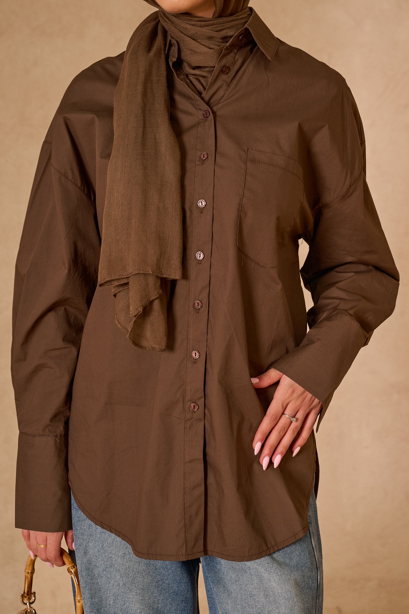Cici Side Split Shirt